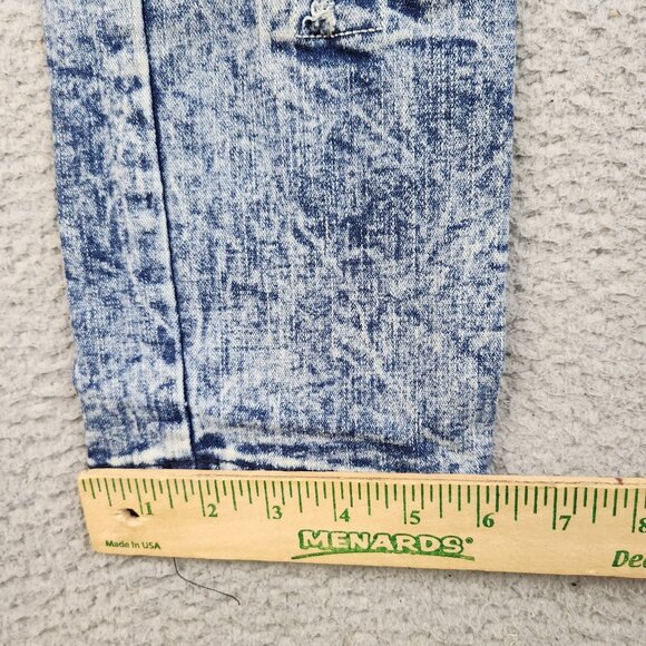Encrypted Moto Jeans Boy's 16 Acid Wash Blue Denim Pants Stretch Distressed - Picture 12 of 15